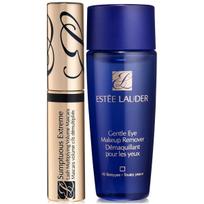 Extreme Lashes Set Estee Lauder: Gentle Eye Makeup Remover Lotion, 30 ml + Sumptuous Extreme Waterproof Volumizing Mascara Black 2.8 ml