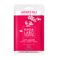 Hada Labo Tokyo Hada Labo Hyaluronic Acid & Collagen Anti-Aging Sheet Mask Face Day, 20 ml