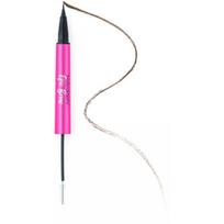 Bodyography Epic Brow 2 in 1 Clear Brow Gel And Liquid Brow Definer Pen makiažo priemonė antakiams, atspalvis: Brown, rudos spalvos