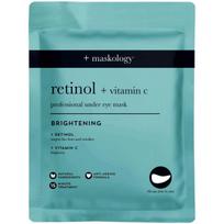 maskology RETINOL + VITAMIN-C Professional Under Eye Mask paakių kaukė, 3 poros