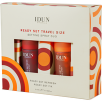 IDUN Minerals rinkinys veido dulksnos (READY SET REFRESH, 50 ml + READY SET FIX, 50 ml), 1 vnt.