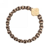 by Eloise London Gold Quatrefoil Metallic Cocoa Dust gumytė plaukams