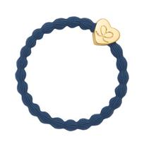 by Eloise London Gold Heart Dove Blue gumytė plaukams