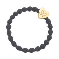 by Eloise London Gold Heart Storm Grey gumytė plaukams