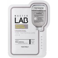 TONYMOLY Master Lab Sheet Mask Charcoal sutraukianti poras lakštinė veido kaukė, 19 g
