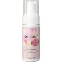 Inebrya Ice Cream Keratin Toning Mousse tonuojančios plaukų putos su remineralizuojančiu poveikiu, 150 ml