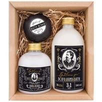 Bohemia Gifts Gentleman Set kosmetikos dovanų rinkinys vyrams (dušo želė, 500 ml + šampūnas, 300 ml + vonios bomba, 110 g)