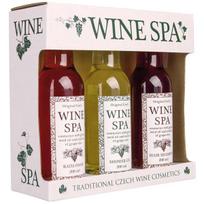 Bohemia Gifts WINE SPA Set kosmetikos dovanų rinkinys (dušo želė, 200 ml + šampūnas, 200 ml + vonios putos, 200 ml)