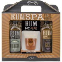 Bohemia Gifts RUM SPA Set kosmetikos dovanų rinkinys vyrams (dušo želė, 100 ml + vonios putos, 100 ml + rankų muilas, 70 g)