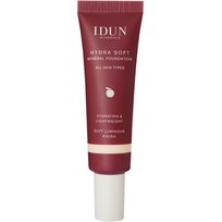 IDUN Minerals Hydra Soft skystas mineralinis makiažo pagrindas, atspalvis: Nr. 1251 Jorunn (Extra Fair, Neutral), 30 ml
