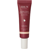 IDUN Minerals Hydra Soft skystas mineralinis makiažo pagrindas, atspalvis: Nr. 1252 Saga (Fair Neutral), 30 ml