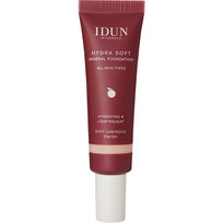 IDUN Minerals Hydra Soft skystas mineralinis makiažo pagrindas, atspalvis: Nr. 1254 Signe (Light Neutral), 30 ml