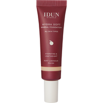 IDUN Minerals Hydra Soft skystas mineralinis makiažo pagrindas, atspalvis: Nr. 1257 Disa (Light / Medium Neutral), 30 ml