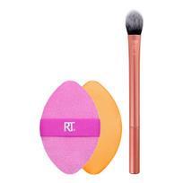 Set Real Techniques: Miracle Makeup Sponge Pink + Miracle Makeup Sponge Orange + Real Techniques Eyeshadow Brush 242