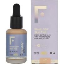 Freshly Cosmetics Shield 360 Skin Tint tonuotas apsauginis veido serumas nuo saulės, atspalvis: Clear, 30 ml