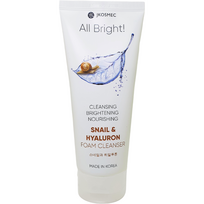 JKOSMEC ALL BRIGHT valomosios veido putos su sraigių sekretu ir hialurono rūgštimi, 180 ml