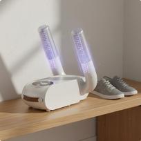 Timed Shoe Dehumidifying Machine Timer Function Foldable Dryer Touch Screen Electric Boot White Eu gray