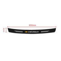 pvcz2 Carbon Fiber Car Tail Trunk Rear Bumper Protector Stickers Scuff Guard Film for Chevrolet Cruze Captiva Lacetti Aveo Malibu Trax