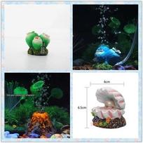 Volcano Themed Aquarium Air Pump Bubble Stone Decoration Bubble Small Volcano