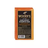 Woody's Hair & Body Shampoo Bar kietasis šampūnas plaukams ir kūnui, 227 g