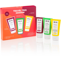Q+A Travel Trio Bodycare Gift Set kelioninis kūno priežiūros priemonių rinkinys, 3x50 ml