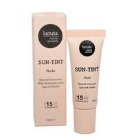 Laouta Sun Tint SPF 15 natūralūs lūpų ir skruostų dažai su apsauga nuo saulės, atspalvis; Nude, 10 ml