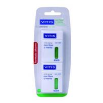 Vitis Dental Tape With Fluoride and Mint tarpdančių siūlas, 2 vnt.