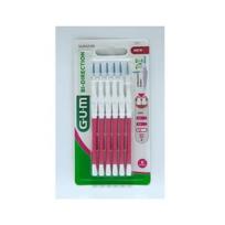 GUM Bi-Direction 1.2 mm tarpdančių šepetėliai, 6 vnt.