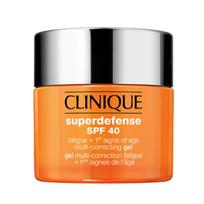 Clinique Superdefense Broad Spectrum SPF 40 Fatigue + First Signs Of Age Multi-correcting Gel jauninamasis veido kremas-gelis, 50 ml