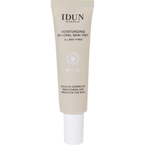 IDUN Minerals drėkinamasis veido kremas su atspalviu SPF 30, Tan Nr. 1414, 27 ml
