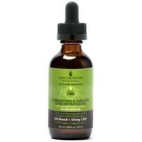 Macadamia Strengthen & Smooth Concentrated Oil maitinamasis, drėkinamasis koncentruotas aliejus sausiems plaukams ir galvos odai su CBD aliejumi,  53 ml