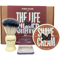 Men Rock The Life Shaver Sandalwood Essential Shaving Kit Skutimosi priemonių rinkinys, 1vnt