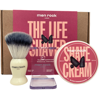 Men Rock The Life Shaver Black Pomegranate Essential Shaving Kit Skutimosi priemonių rinkinys, 1vnt