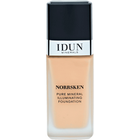 IDUN Minerals skystas makiažo pagrindas Norrsken Embla Nr. 1215, 30 ml