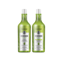 INOAR Resistance Fibra de Bambu Duo Kit plaukus stiprinantis priemonių rinkinys (šampūnas, 1000 ml, kondicionierius, 1000 ml)