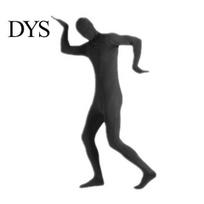 Patvarus Spandex Kostiumas Unisex Viso Kūno Zentai Kostiumas, Suaugusiems Helovino Šventės Cosplay Kvėpuojantis Kostiumas Bodysuit, Vyrams Moterims Tampri Unitard Kostiumo Rekvizitas 140cm juoda