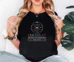 100% COTTON UNISEX TOPS TEE Play Rock band Music Tour World Tour 2025 Cold Play Concert T-shirt 4XL