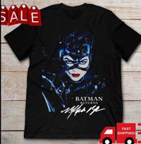 Michelle Pfeiffer Batman Returns Catwoman Shirt Black Unisex S-5XL L blue