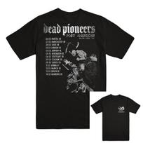 Wagon DEAD PIONEERS Band TShirt Cotton Graphic Tee Unisex Unisex Summer Streetwear L gray