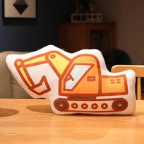 53Cm Plush Transportation Plush Pillow Stuffed Soft Excavator Cement Truck Ambulance Fire Fighting Truck Decor For Sofa Chair