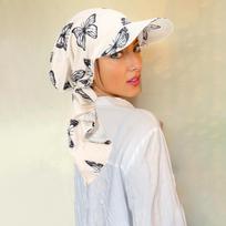 Wrap Hair Turban Bonnet with Brim Baseball Cap Fashion Women Hijab Caps  Travel A