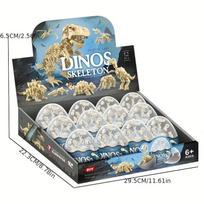 Dinozaurų skeleto statybinių kaladėlių rinkinys Juros periodo Triceratops Statybinės kaladėlės Vaikiškas Miniatiūrinis Modelis Statybinės kaladėlės Vaikams Dovanos gray