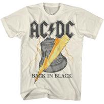 AC/DC Back In Black Hells Bells Music T-shirt Tops Tees Men's Women's Unisex S beige