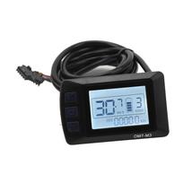 24V 36V 48V Elektrinio dviračio LCD ekranas Valdymo panelė su SM jungtimi Vandeniui atsparus LCD M3 Elektrinio paspirtuko LCD ekranas gray