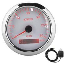 3,3 colio GPS spidometras 0–30 MPH H greičio matuoklis Spalvotas foninis apšvietimas IP67 atsparus vandeniui Automobiliui, kemperiui, valčiai, jachtai juoda