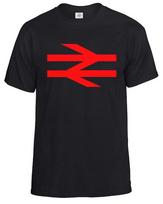 British Rail Marškinėlių Logotipas Simbolis Vyriški#039;s Retro Mes#039;re Jau beveik ten Dovanų marškinėliai Viršutinė dalis Unisex marškinėliai L red