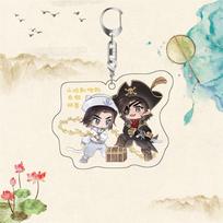 6cm Cute Anime Scum Villain Self Saving System Acrylic Keychain Shen Qingqiu Luo Binghe Cosplay Bag Pendant Decoration Toys Gitf 6 cm