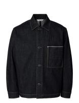 Selected - Slmregular Joe Selvedge 804 Db Jacket - Džinsinis švarkas be pamušalo - Tamsiai mėlyna