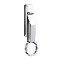 Belt Loop Keychain Clip Double Side Quick Release Anti-lost Anti-slip Stainless Key Holder with Detachable Key Ring juoda