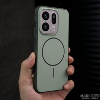 For OPPO Find X9 Pro Case Magnetic Luxury Comfortable Feel Shockproof Anti Fall Protect Case For OPPO Find X9 X9Pro Shell Bumper OPPO Find X9 Pro žalia